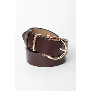 Horseshoe Gold Buckle Belt