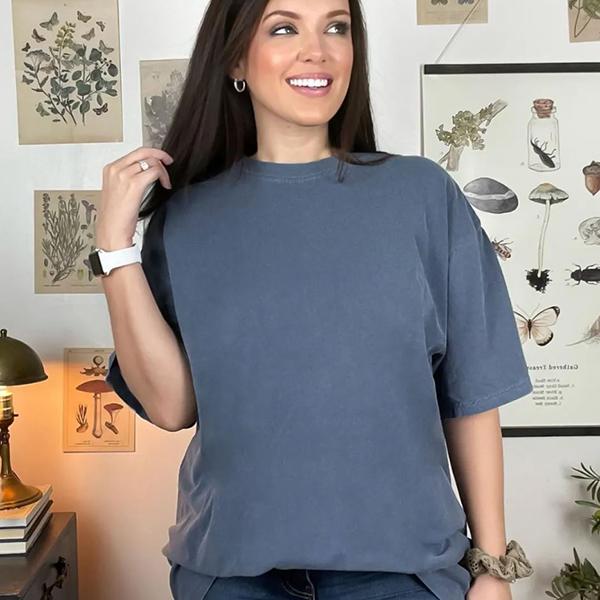 Vintage Comfort Colors Soft-Washed Graphic Tee Wolf Harley Retro Biker Nature Rock 90S 2000S Grunge Gothic Shirt Tshirt