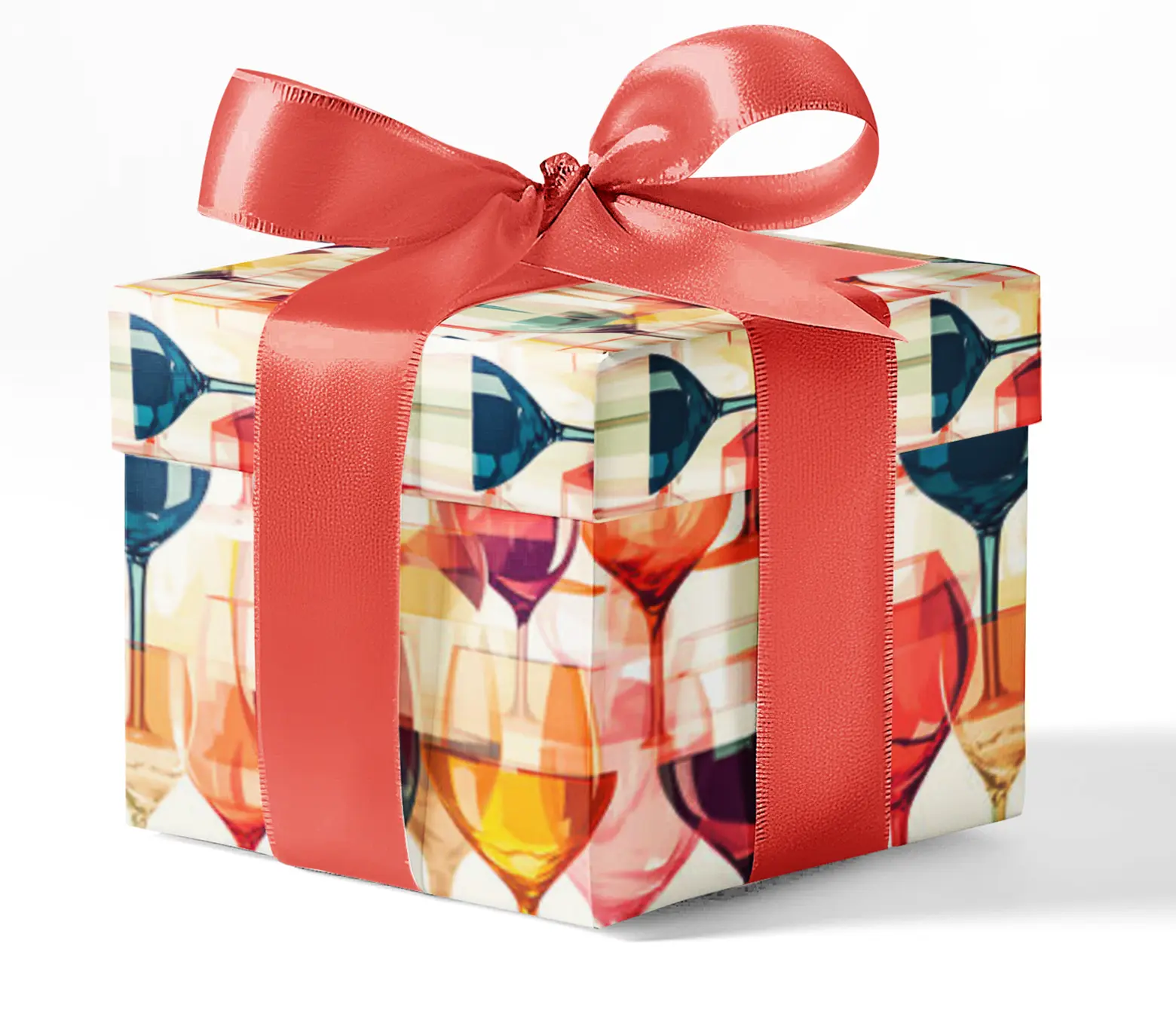 Wine Time Custom Wrapping Paper - High-Quality Fully Customizable Designs for Personal Touches & Branded Packaging
