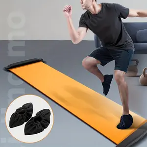 Extended 2-meter long home ski mat, a fitness equipment for indoor ski training of speed skaters, suitable for balance training, fitness, and leg training