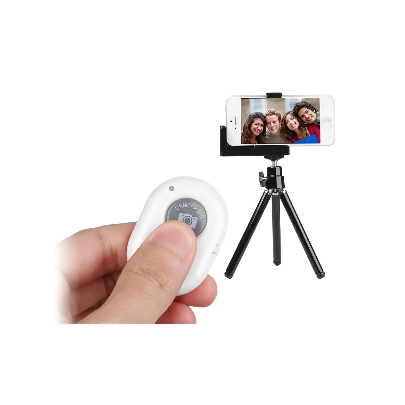 1Pc Unique Wireless V3.0 Shutter Remote Controller - Single Remote Mobile Smartphone Selfie Accessory, Compact Pack, Long-Range Shot Compatible with Android/IOS Devices Cellphone Blue
