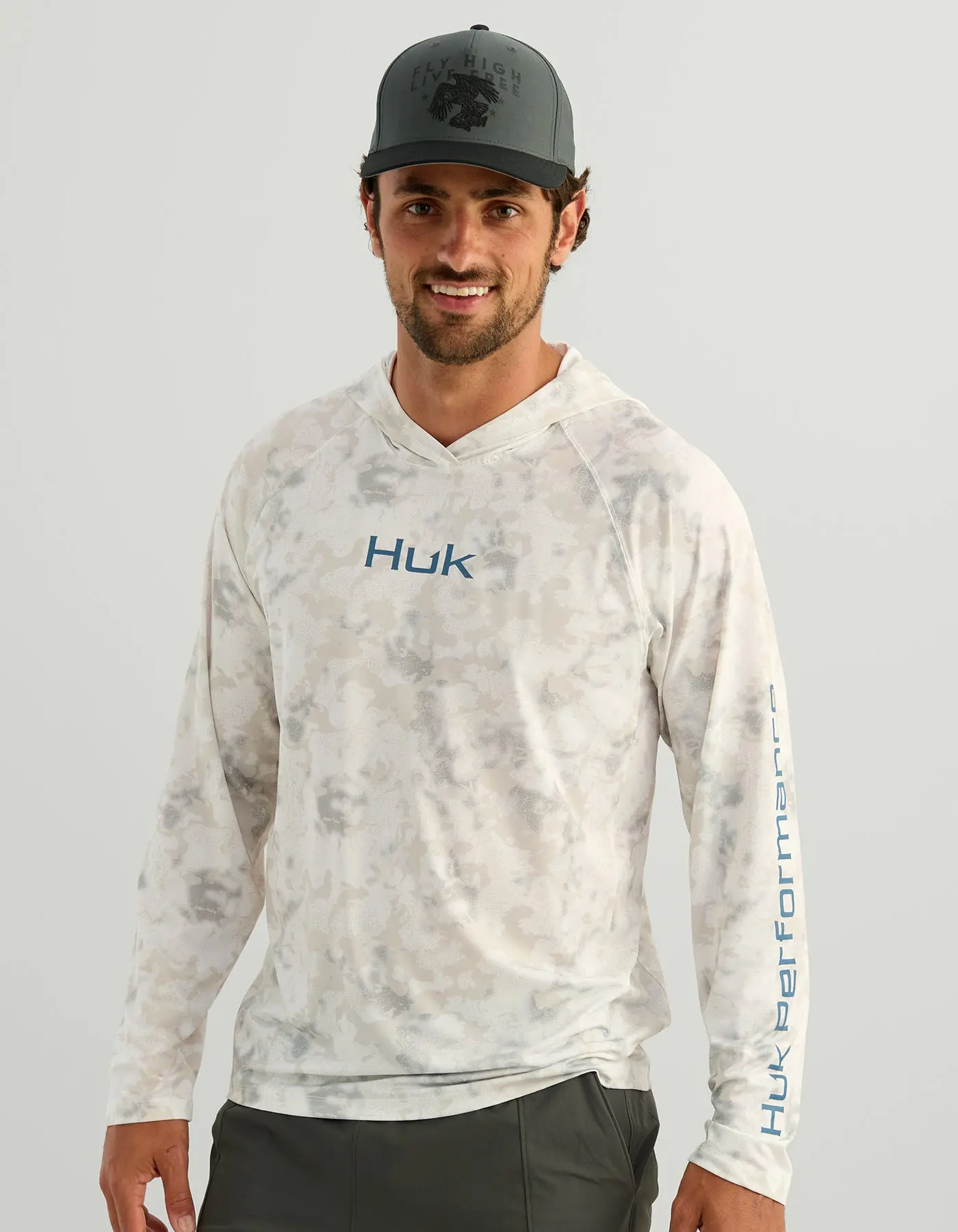HUK Airweight KC Printed Hoodie