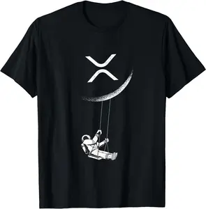 XRP Moon Merch Cryptocurrency Crypto Currency Merchandise Unisex T-Shirt Cotton Menswear Man Classic