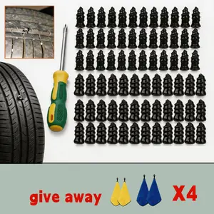 71-Piece Tire Plug Kit, Rubber Repair Nails Tool Set for Flat Tire Fix, No Tire Removal Needed – DIY Emergency Puncture Repair for Car Motorcycle Truck