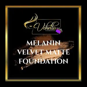 Vchella Cosmetics Melanin Velvet Matte Foundation - Smooth & Long-lasting Coverage for Flawless Skin