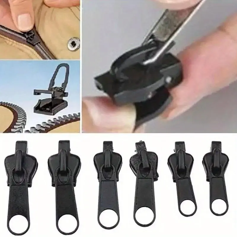 Fixed Zipper Repair Kit, Zipper Slider Repair Kit, Fixed Zipper Detachable Rescue Replacement Kit, Jacket Instant Zipper Set, Luggage Sewing Concept & Supplies