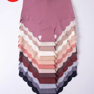 Women's Solid Color Scallop Trim High Waist Knicker, Casual Soft Comfy Breathable Seamless Panty for Daily Wear, Underwear for Women All Seasons, Fall Wear, Fallfreshness