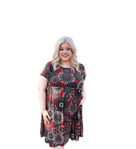 Rust Mandella Dress With Pockets