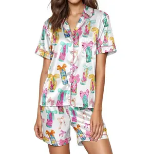 Energy Drink Coquette Bow Pajama Set, Alani Pajamas, I Need an Alani, Alani Nu Sleepwear, Loungewear, Gift for Alani Lovers, Coquette Girly Sleepwear for Her