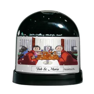 Friends, Couple - Friendly Folks Personalized Snow Globe