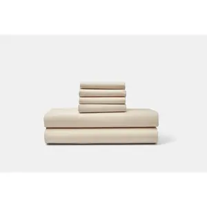 Cotton Percale Bed Sheet Set Made in the USA With USA Grown Cotton