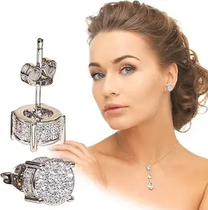 Creative Personality Gold Color Women Earrings Metal Geometry Shiny Rectangular Glossy Earrings for Women Engagement Jewelry 1Pair AAA Grade Cubic Zirconia Hypoallergenic Safe Comfortable Everyday Wear Gift
