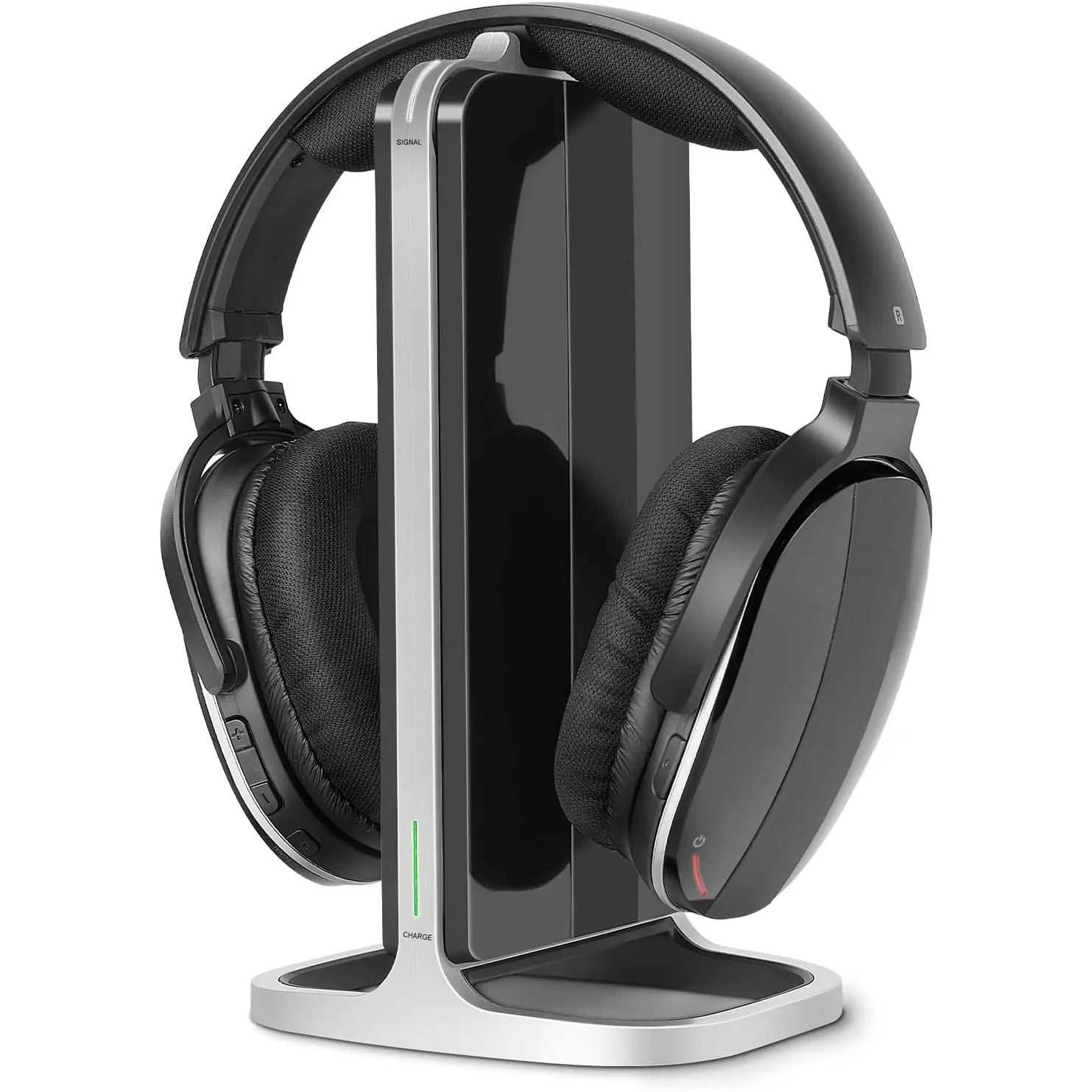 Headphones for TV Watching with  Dock & RF Transmitter, Senior-Friendly Over Ear TV Headset, Compatible with All Televisions