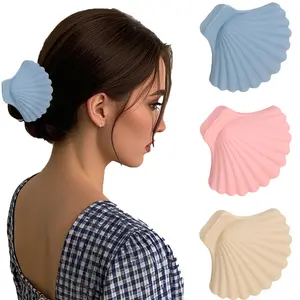 AWAYTR 3Pcs/Set Large Shell Hair Claw Clips for Women Girls Fashion Hair Claws Suitable for Thick and Long Hair Hair Clips Hair Accessories