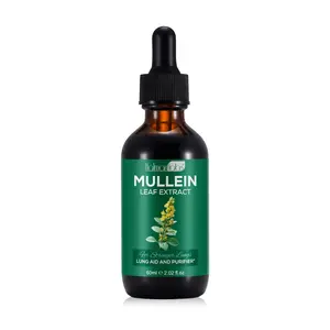 Hatmanlabs Mullein Drops for Lungs, Mullein Leaf Extract for Lung Cleanse 60ml