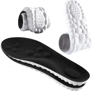4D Cloud Technology Comfort Insoles - U-Shape Memory Foam for Ultimate Softness, Ideal for Sports (Black, Men 9-10.5/Women 10.5-12) 4D Cloud Technology Insole