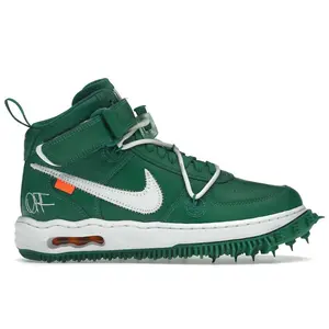 Nike Men's Air Force 1 Mid Off-White Pine Green, from StockX