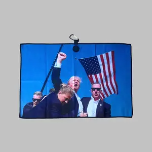 Trump Golf Magnet Towel - Durable Absorbent Material, Iconic "Trump" Logo Design, Ideal for Golfers, Perfect for Game Day Fun equipment