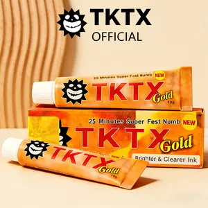 TKTX Numbing Cream (2 Pack) -Fast-Acting Pain Relief Cream for Tattoos, Waxing, Microneedling | Lecithin-Based Numbing Gel | 10g Each Tube | Long-Lasting Numbness