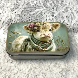 Animal Tin box, trinket Box,Small storage Box