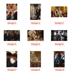 [POSTER No FRAME] Red  White And Royal Blue Poster, Red White Wedding, Home Decor Room, Decor For Wall, Gift For Fan