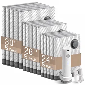 BLOOM LL [2026 Upgraded Edition] — 9/12/15/27-Piece Leak-Proof Vacuum Travel Storage Bag Set. Includes Rechargeable Cordless Electric Air Pump. Ideal for Clothing, Bedding, Luggage, Suitcases, and Moving Storage.