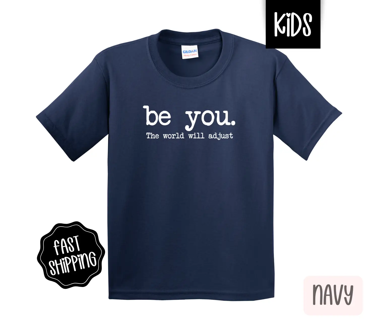 Be You Kids Shirt - Inspirational Children's Tshirt - Youth Tee Gildan