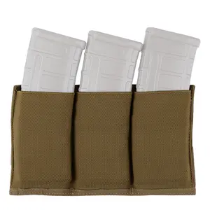 KRYDEX Fast Draw Tactical Molle Elastic Triple 5.56 .223 M4 M16 AR Pouch  Carrier Holster Multiuse Pouch