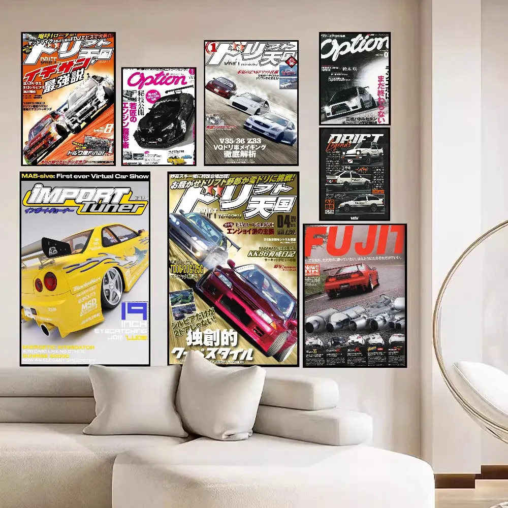 JDM Vintage Racing Poster Stickers JDM Vintage Racing Poster Stickers