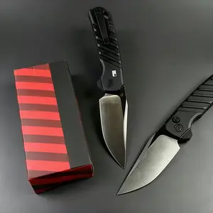 K7205/7305/7550/7551 High Quality Folding Knife Durable Black Handle EDC Tool for Outdoor Camping Hiking,Metal sheeting