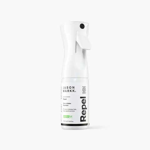 Jason Markk PFAS-Free Suede-Safe Sneaker Protector Spray - Leather Care, Water-Based, Dirt-Repellent, Stain-Proofing, Continuous Spray for All Materials Footwear, 150ml/400ml Wearables-Safe Canister