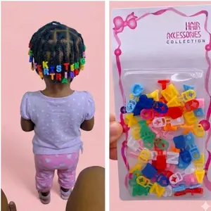 star a b c mini letter hair