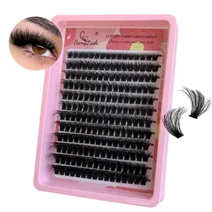 Volume full Style cluster False Eyelashes, 3D D Curl Design, 8-16mm Cluster Lashes, Perfect for Daily Use, Enhance Eye Appeal and make up