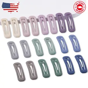20 PCS Small Rectangle Hair Barrettes For Women