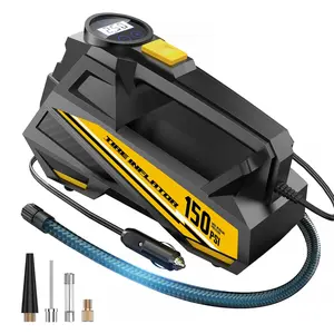 Never Get Stranded!  150PSI Digital Tire Inflator Portable Air Compressor - Fast Inflation 12V DC Pump for Car Tires & Roadside Emergency