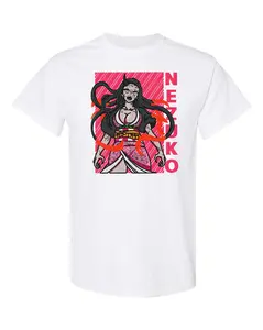 DEMON SLAYER NEZUKO CUSTOM EMBROIDERED T-SHIRT