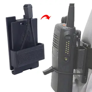 Universal Walkie Talkie Belt Clip Holder | Quick-Release Radio Waist Mount Bracket | Adjustable Tactical Waist Rack Hook for Hiking， Camping & Outdoor Adventures Walkie Talkie Belt Clip for Motorola, BaoFeng, Midland, Hytera Radios