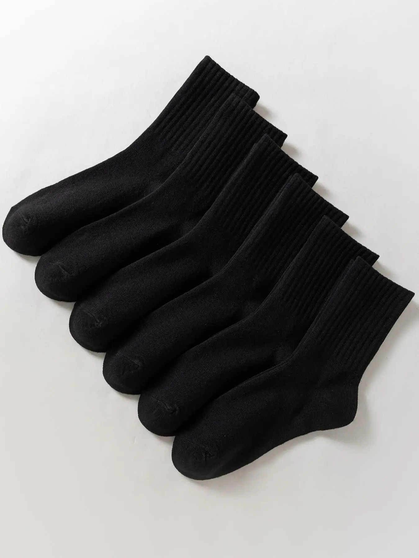 Women's Basic Solid Crew Socks, Casual Comfy Breathable Mid Calf Socks for Daily Outdoor Wear, Women's Hosiery for All Seasons