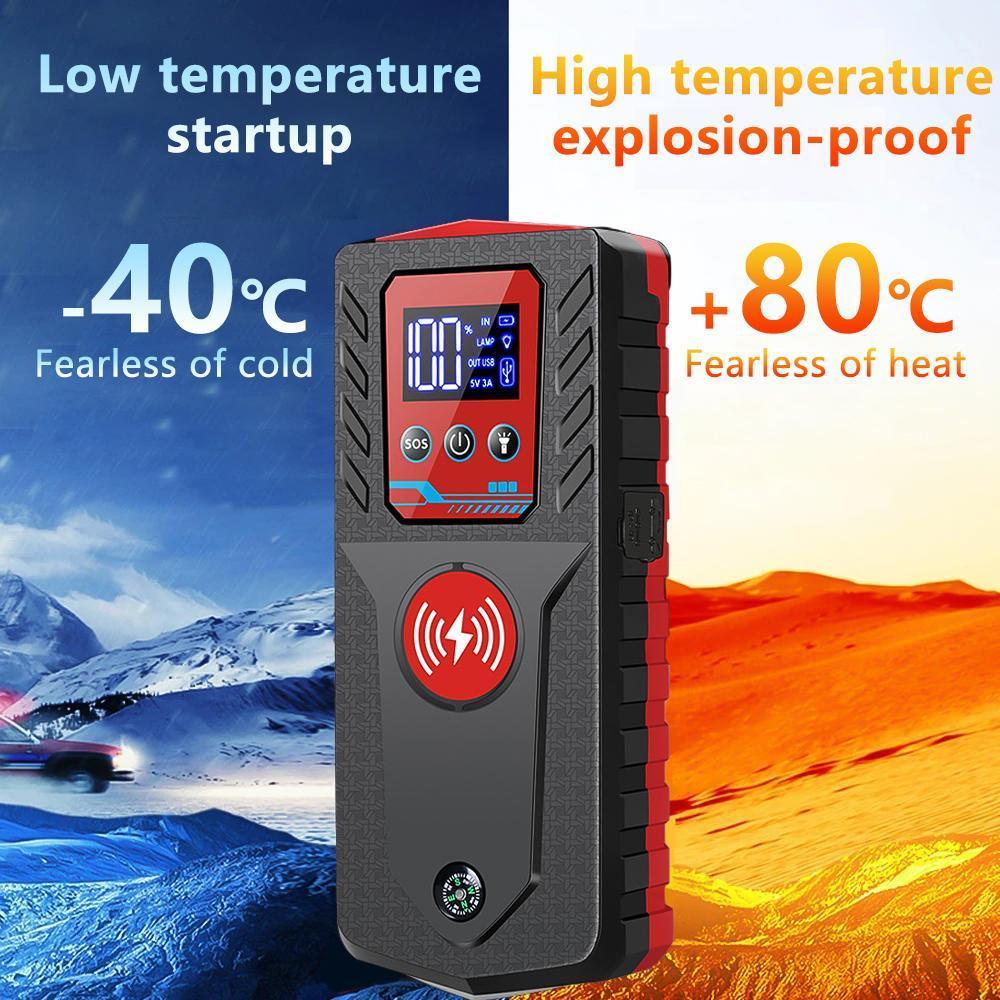 Jump Starter, 8000A Battery Jumper Starter Portable (for 6.0L Gas or 5.0L Diesel Engine), Car Battery Jump Starter, Jump Box, Jump Start Battery Pack with Jumper Cable, LED Light