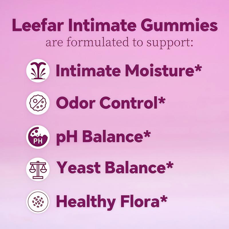 LeeFar Her Juicy Feminine Probiotics Gummies MQ -AllinOneSolutionwithSlipperyEImandPrebiotics&LactobacillusProbioticBlendforWomen'spHBalance and Dryness -HawaiianPineappleGummies60Count probiotics women