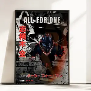 All For One Poster My Hero Academia MHA Villain Art Wall Print All Sizes - No Frame