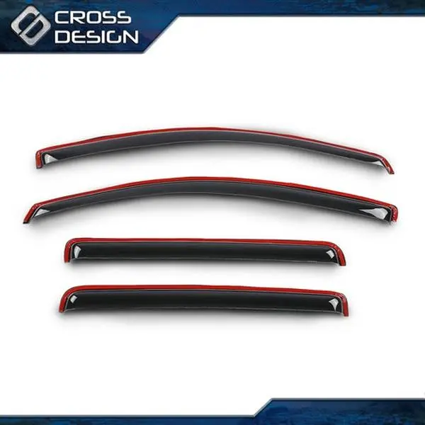 CROSSDESIGN In-Channel Window Sun Visors, PC Car Exterior Accessories, Auto Parts Accessories for 23-26 Chevy Colorado, GMC Canyon, Sun Visor