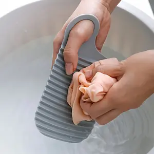 A Portable Mini Washing Board - Ultra-Portable, Non-Slip, Soft Rubber Scrub Board for Hand Washing - Perfect for Travel, Home Use, And Bathroom, Christmas, Halloween, Christmas, Halloween.