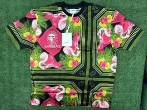 BAPE Black Japan Slik Black Multi-Color T-Shirt Size Large (MSRP: $370)