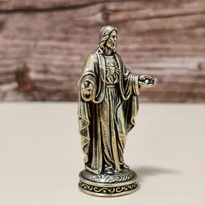 Brass Figurine Sculpture, Collectible Figurine, Cross-Border Character Statue, Small Desktop Decorative Art Craft, Desktop Ornaments, Unique Gift Idea, Handcrafted Ornament