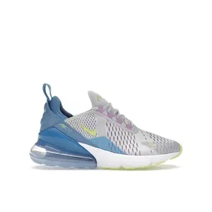 Nike Air Max 270 Pure Platinum Rush Fuchsia Blue Beyond Light Lemon Twist (GS)