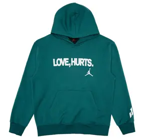 Jordan Men's Jalen Hurts Love Hurts Pullover Fleece Hoodie Sport Teal, from StockX