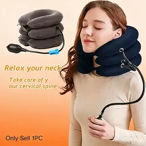 Home Use Inflatable Neck Stretcher, Air Cervical Traction Tool for Neck Muscle Tension Alleviation, Christmas Present Option