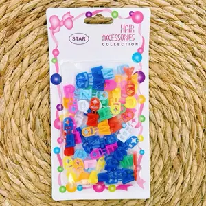 Star hair Barrettes Hair Accessories Collection - ABC Hair Barrett - Colorful Alphabet Clips for Styling Barrettes