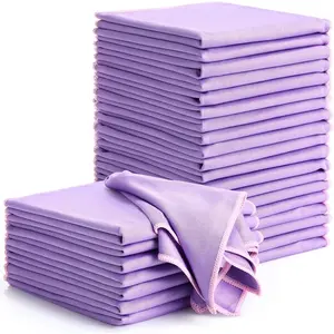 24 Pack Magic Cleaning Cloth, 16 x 16 Inch Microfiber Glass Cleaning Cloths  Lint Free Microfiber Towels for Kitchen Dish, Windows, Mirror, Glass, ()